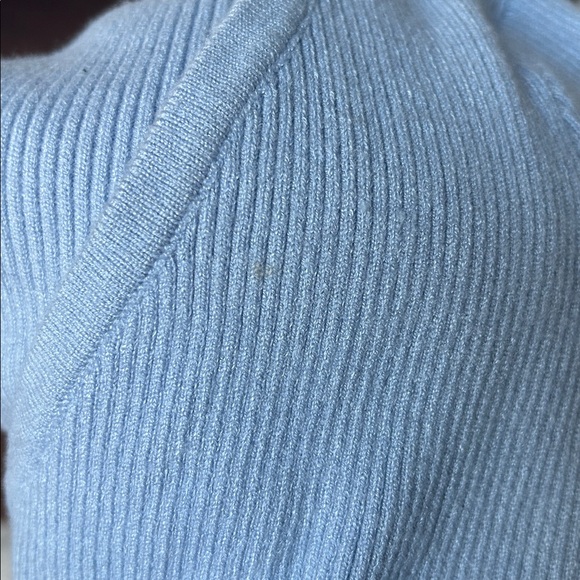 Lush Baby Blue Lettuce Trim Top - Picture 4 of 5